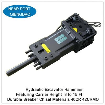Near Port Qingdao Tianjin Shanghai Port Hydraulic Excavator Hammers Featuring Carrier Height 8 to 15 Ft and Durable Breaker Chisel Materials 40CR 42CRMO